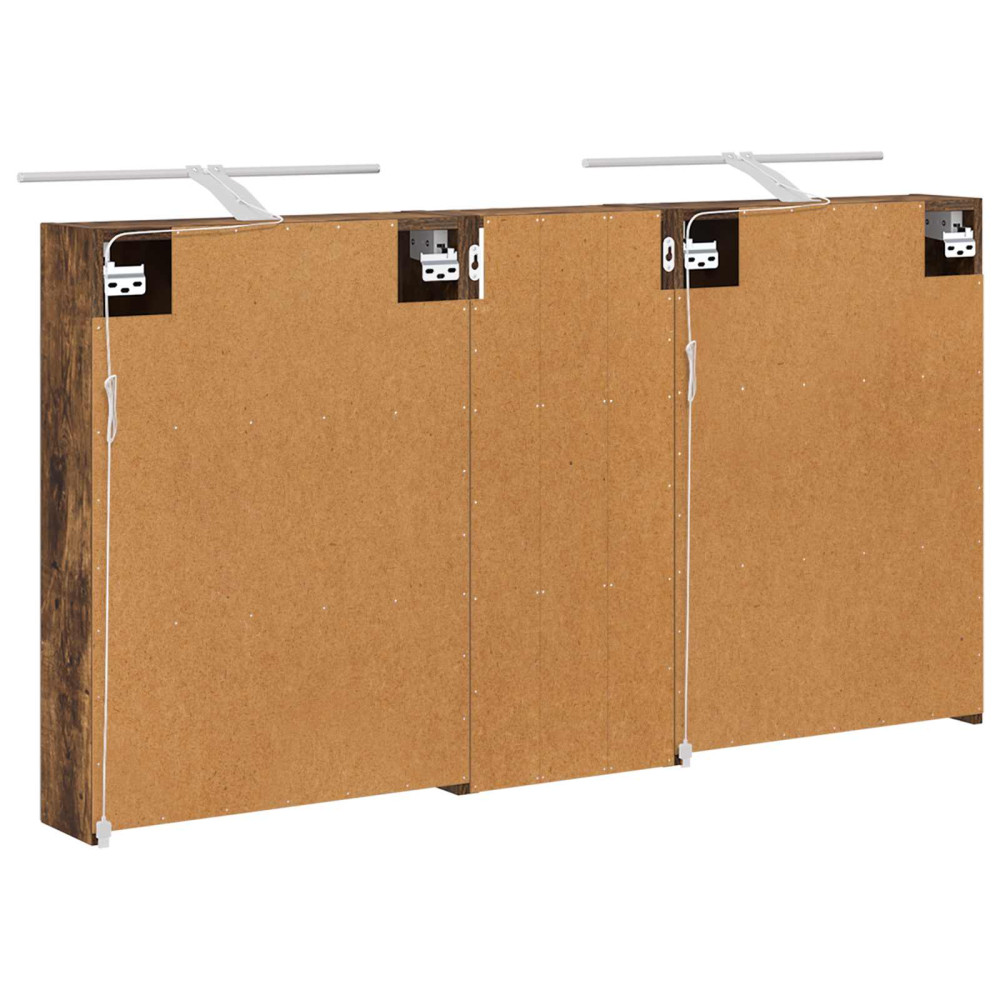 Produktbild för Badrumsskåpsset 3 pcs 130 x 14,5 x 70 cm Konstruerat trä