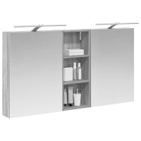 Produktbild för Badrumsskåpsset 3 pcs 130 x 14,5 x 70 cm Konstruerat trä