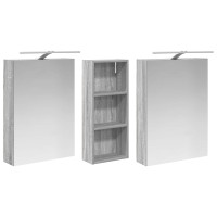 Produktbild för Badrumsskåpsset 3 pcs 130 x 14,5 x 70 cm Konstruerat trä