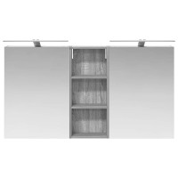 Produktbild för Badrumsskåpsset 3 pcs 130 x 14,5 x 70 cm Konstruerat trä