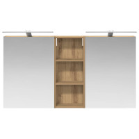 Produktbild för Badrumsskåpsset 3 pcs 130 x 14,5 x 70 cm Konstruerat trä