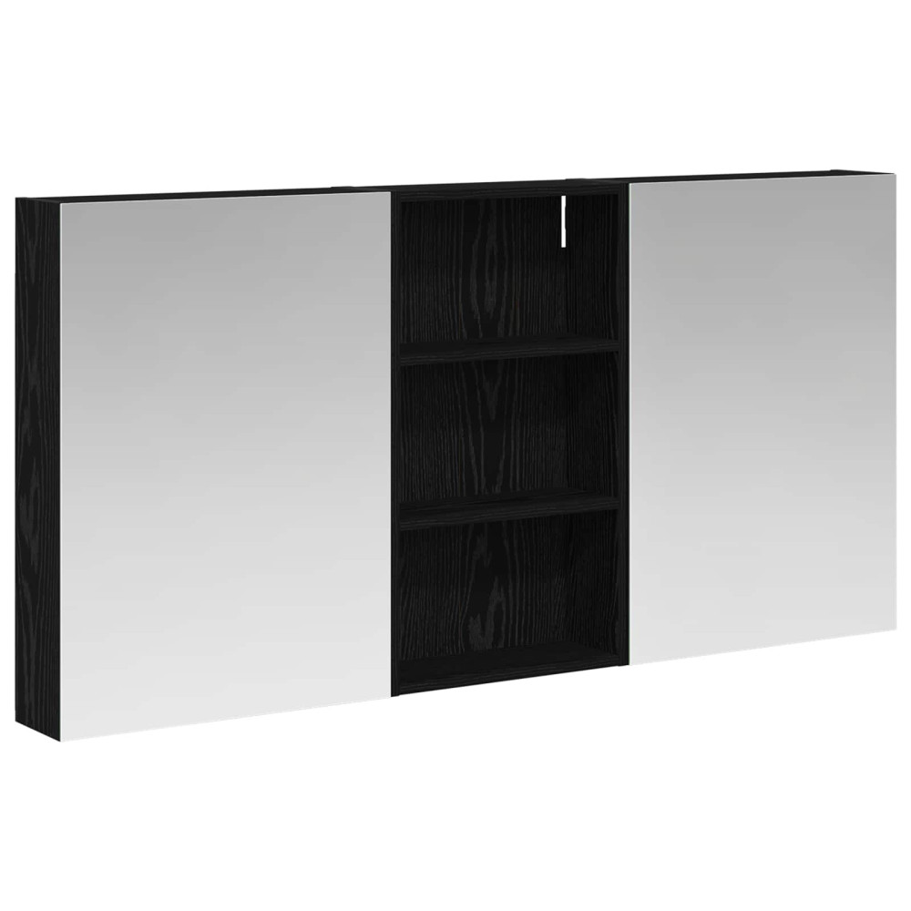 Produktbild för Badrumsskåpsset 3 pcs 140 x 14,5 x 70 cm Konstruerat trä