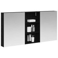 Produktbild för Badrumsskåpsset 3 pcs 140 x 14,5 x 70 cm Konstruerat trä