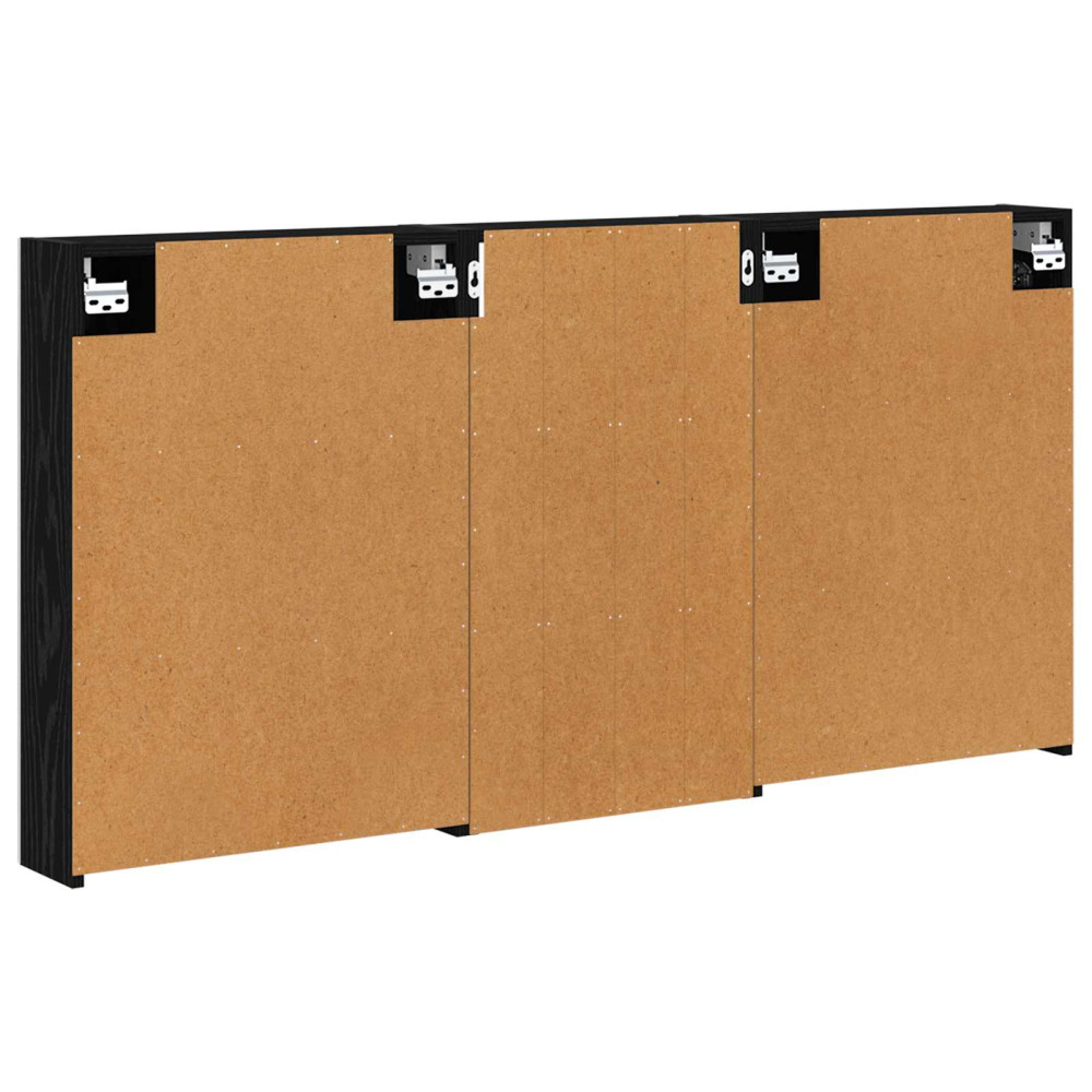 Produktbild för Badrumsskåpsset 3 pcs 140 x 14,5 x 70 cm Konstruerat trä