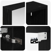 Produktbild för Badrumsskåpsset 3 pcs 140 x 14,5 x 70 cm Konstruerat trä