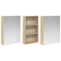 Produktbild för Badrumsskåpsset 3 pcs 140 x 14,5 x 70 cm Konstruerat trä
