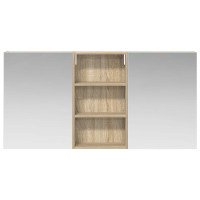 Produktbild för Badrumsskåpsset 3 pcs 140 x 14,5 x 70 cm Konstruerat trä