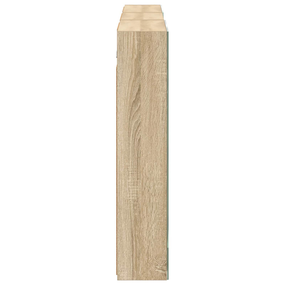Produktbild för Badrumsskåpsset 3 pcs 140 x 14,5 x 70 cm Konstruerat trä
