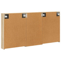 Produktbild för Badrumsskåpsset 3 pcs 140 x 14,5 x 70 cm Konstruerat trä