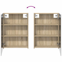 Produktbild för Badrumsskåpsset 3 pcs 140 x 14,5 x 70 cm Konstruerat trä