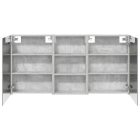 Produktbild för Badrumsskåpsset 3 pcs 140 x 14,5 x 70 cm Konstruerat trä