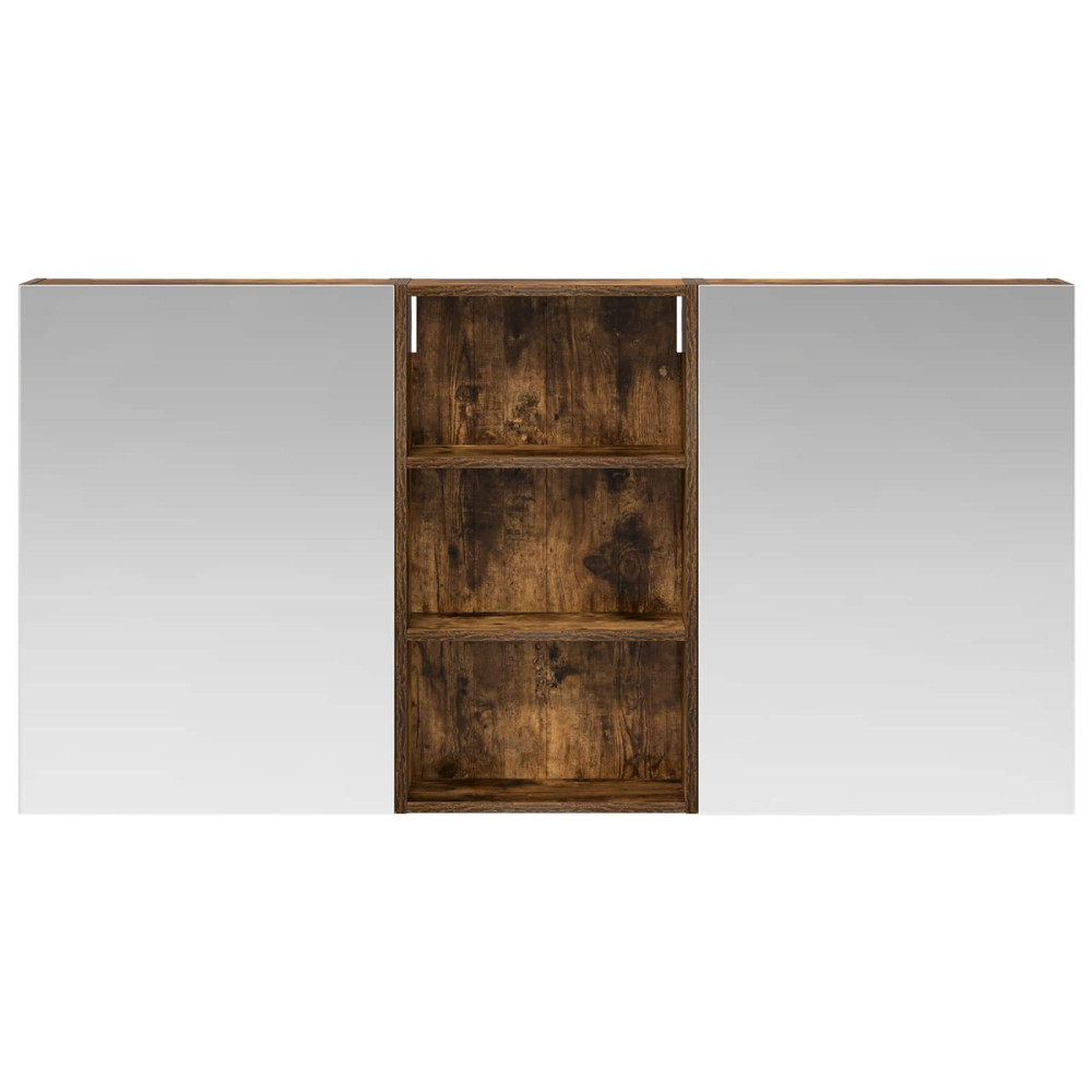 Produktbild för Badrumsskåpsset 3 pcs 140 x 14,5 x 70 cm Konstruerat trä