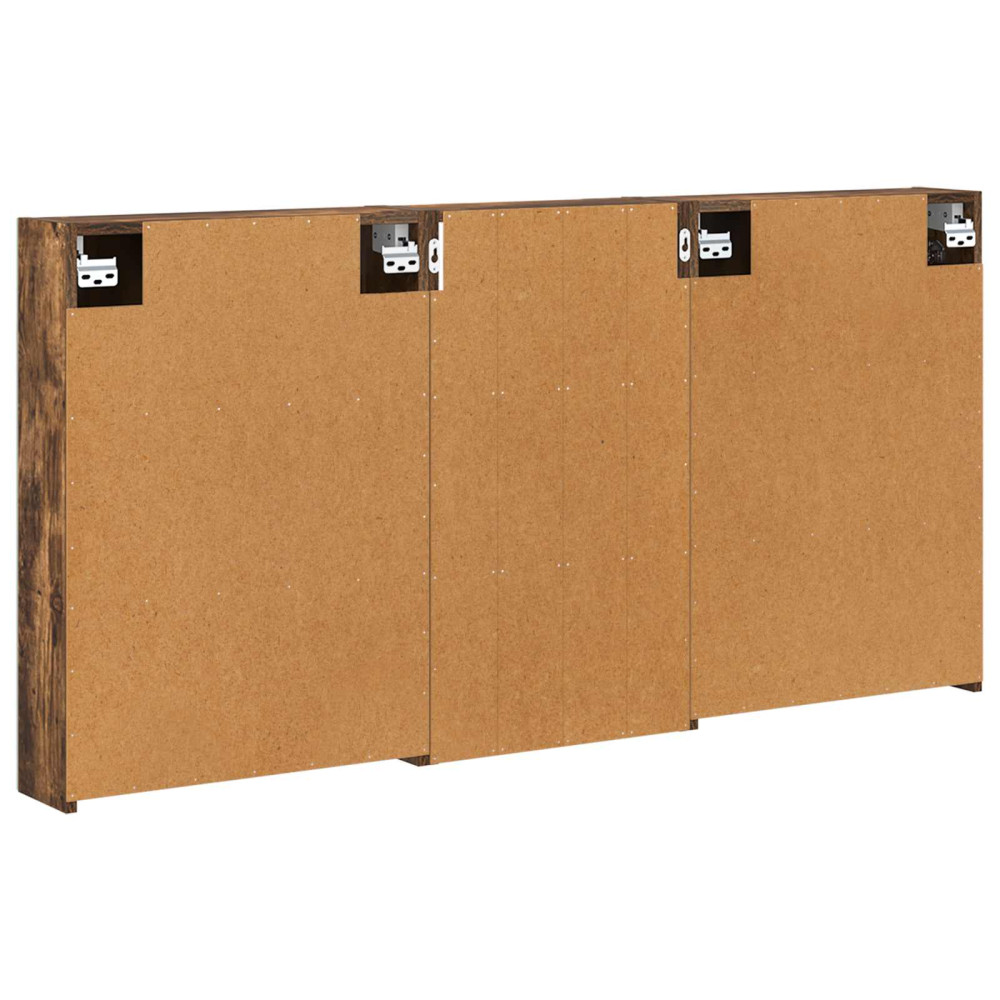 Produktbild för Badrumsskåpsset 3 pcs 140 x 14,5 x 70 cm Konstruerat trä