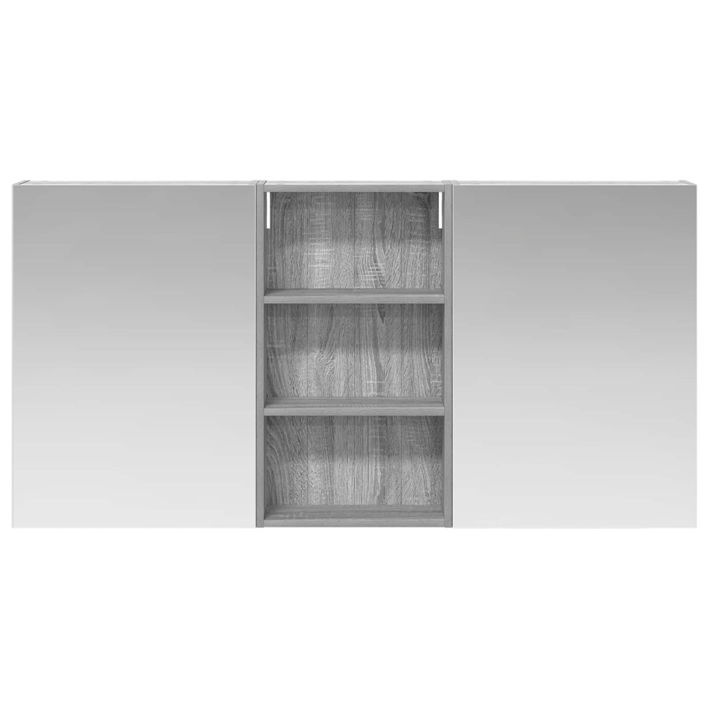 Produktbild för Badrumsskåpsset 3 pcs 140 x 14,5 x 70 cm Konstruerat trä