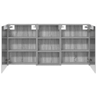 Produktbild för Badrumsskåpsset 3 pcs 140 x 14,5 x 70 cm Konstruerat trä
