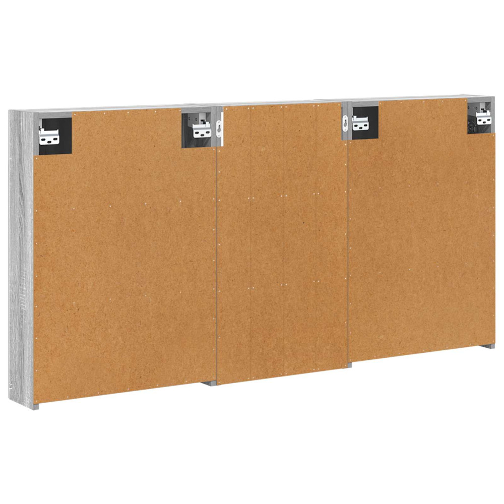 Produktbild för Badrumsskåpsset 3 pcs 140 x 14,5 x 70 cm Konstruerat trä