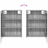 Produktbild för Badrumsskåpsset 3 pcs 140 x 14,5 x 70 cm Konstruerat trä