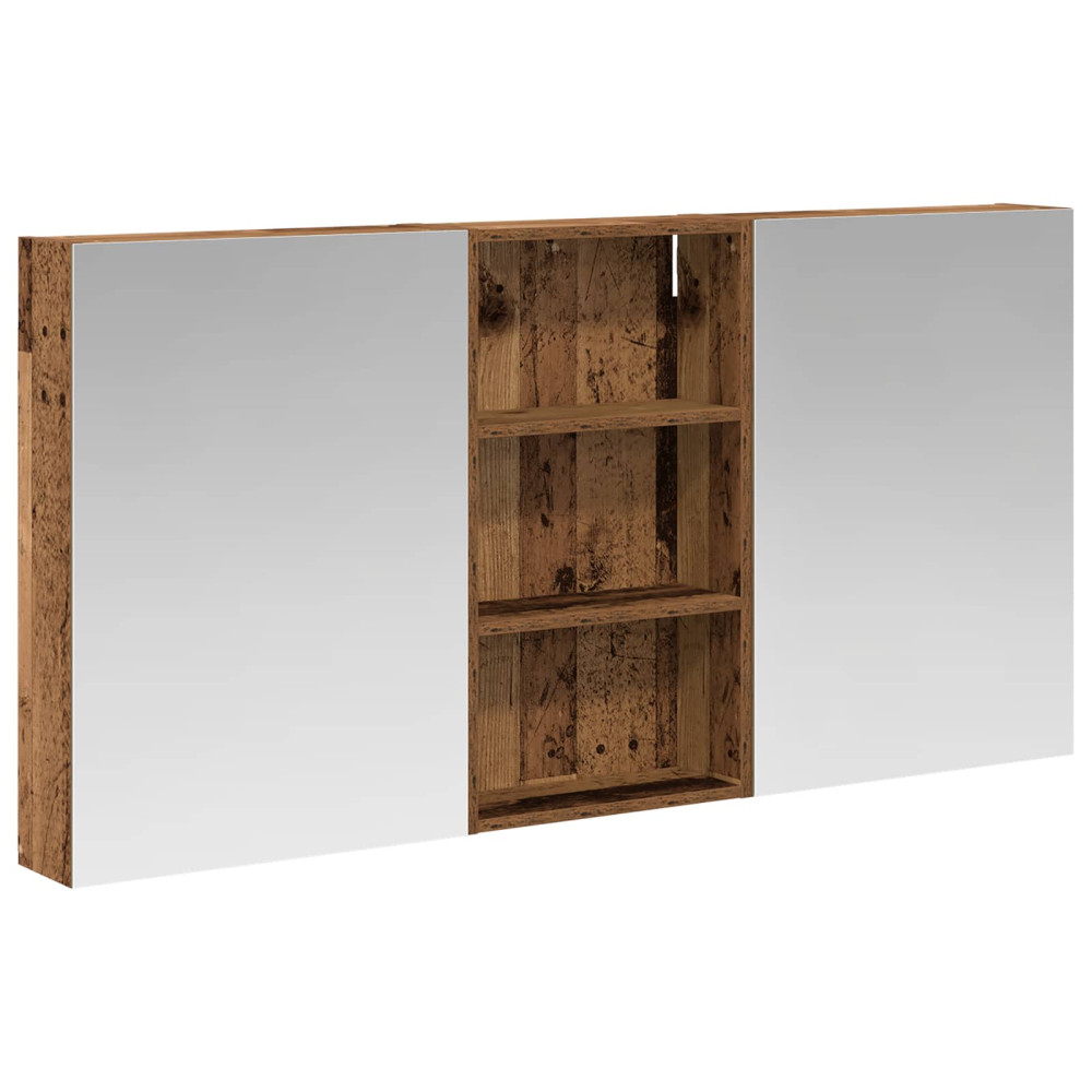 Produktbild för Badrumsskåpsset 3 pcs 140 x 14,5 x 70 cm Konstruerat trä