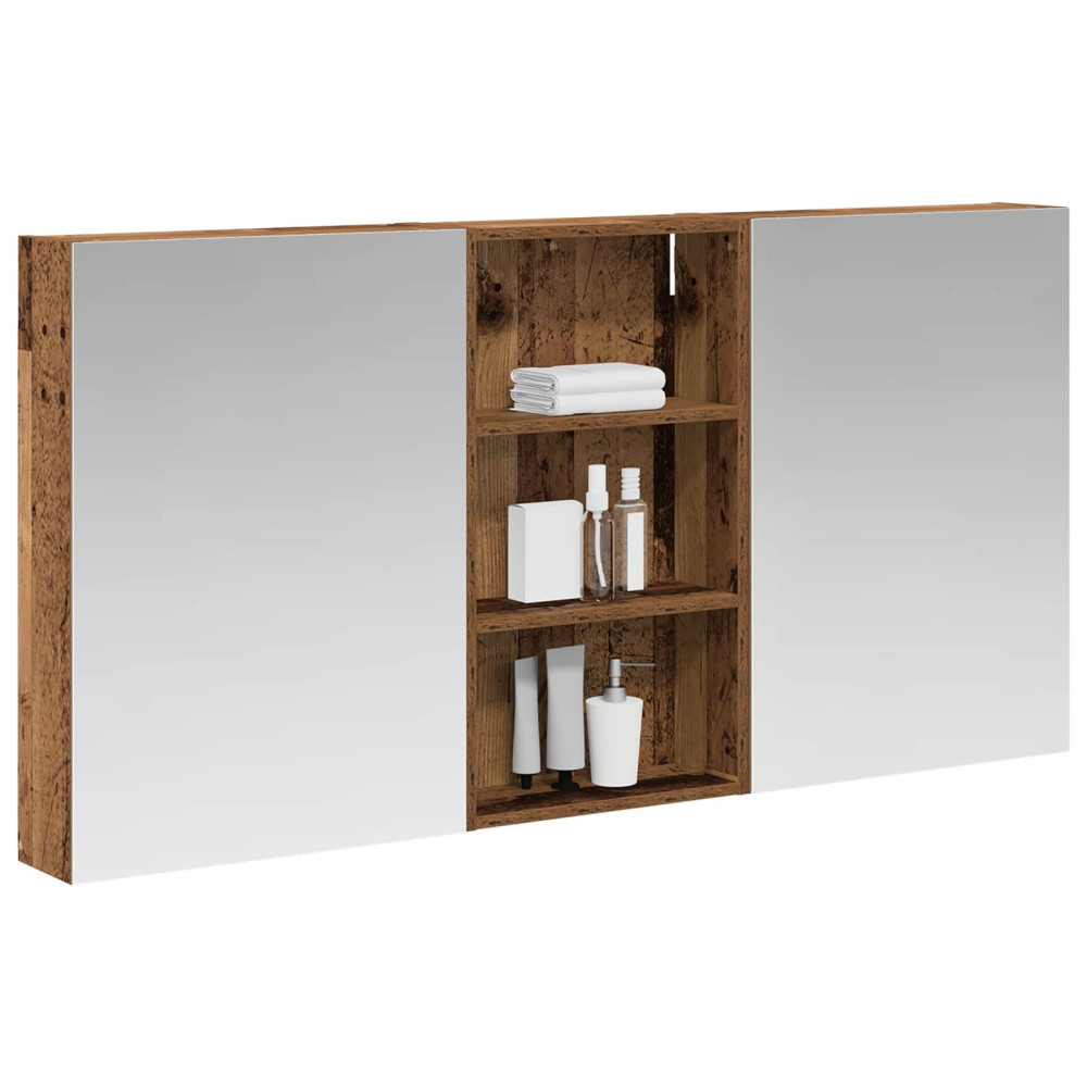 Produktbild för Badrumsskåpsset 3 pcs 140 x 14,5 x 70 cm Konstruerat trä