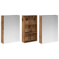 Produktbild för Badrumsskåpsset 3 pcs 140 x 14,5 x 70 cm Konstruerat trä