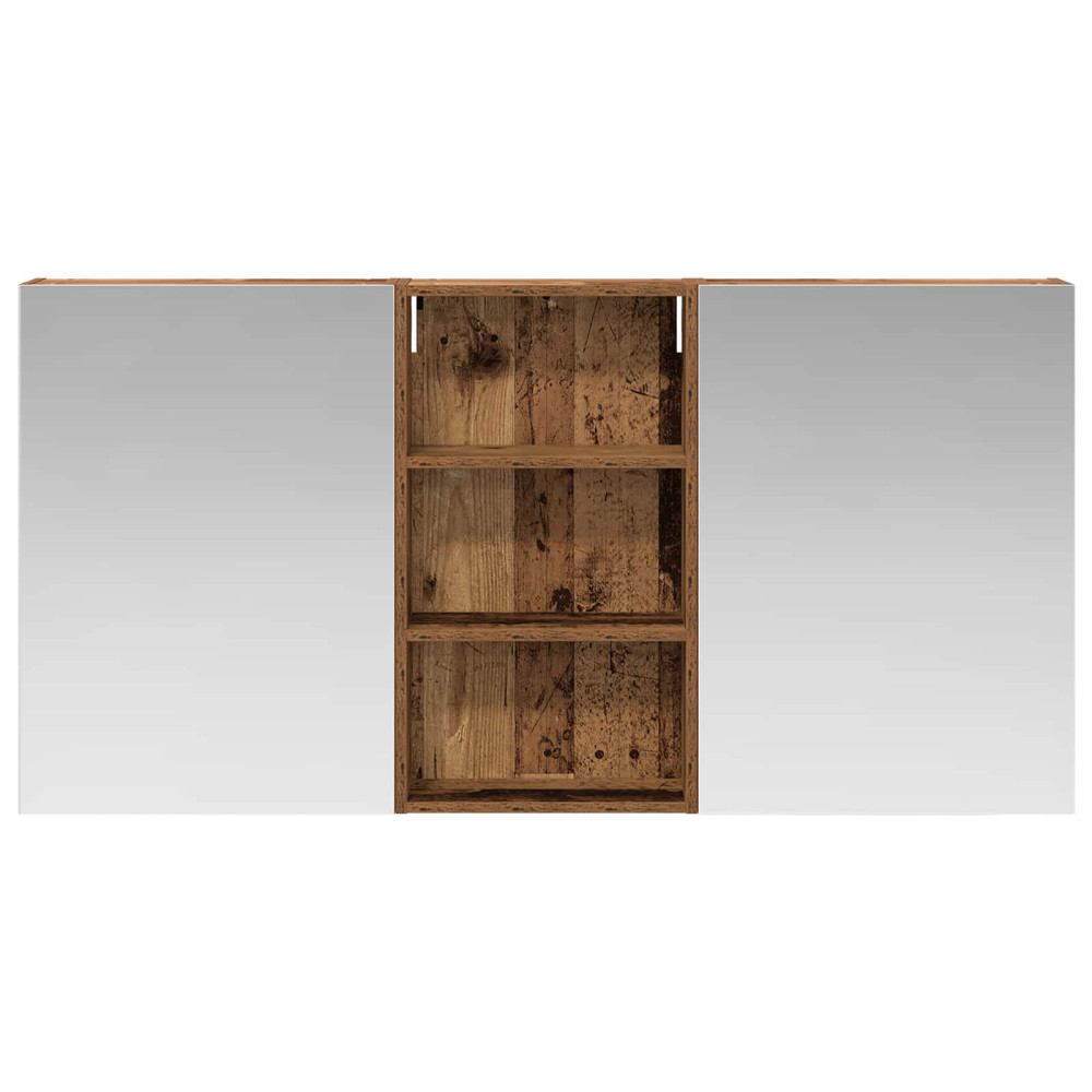 Produktbild för Badrumsskåpsset 3 pcs 140 x 14,5 x 70 cm Konstruerat trä