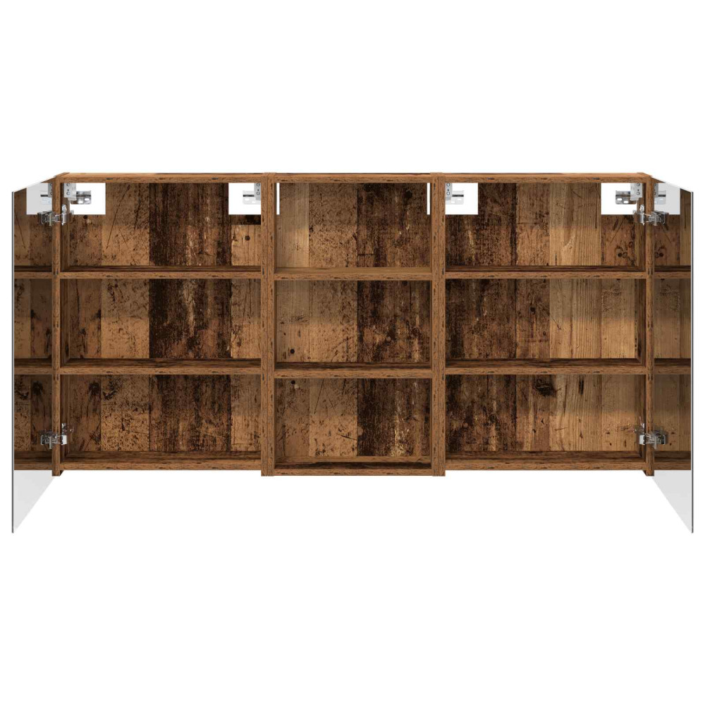 Produktbild för Badrumsskåpsset 3 pcs 140 x 14,5 x 70 cm Konstruerat trä