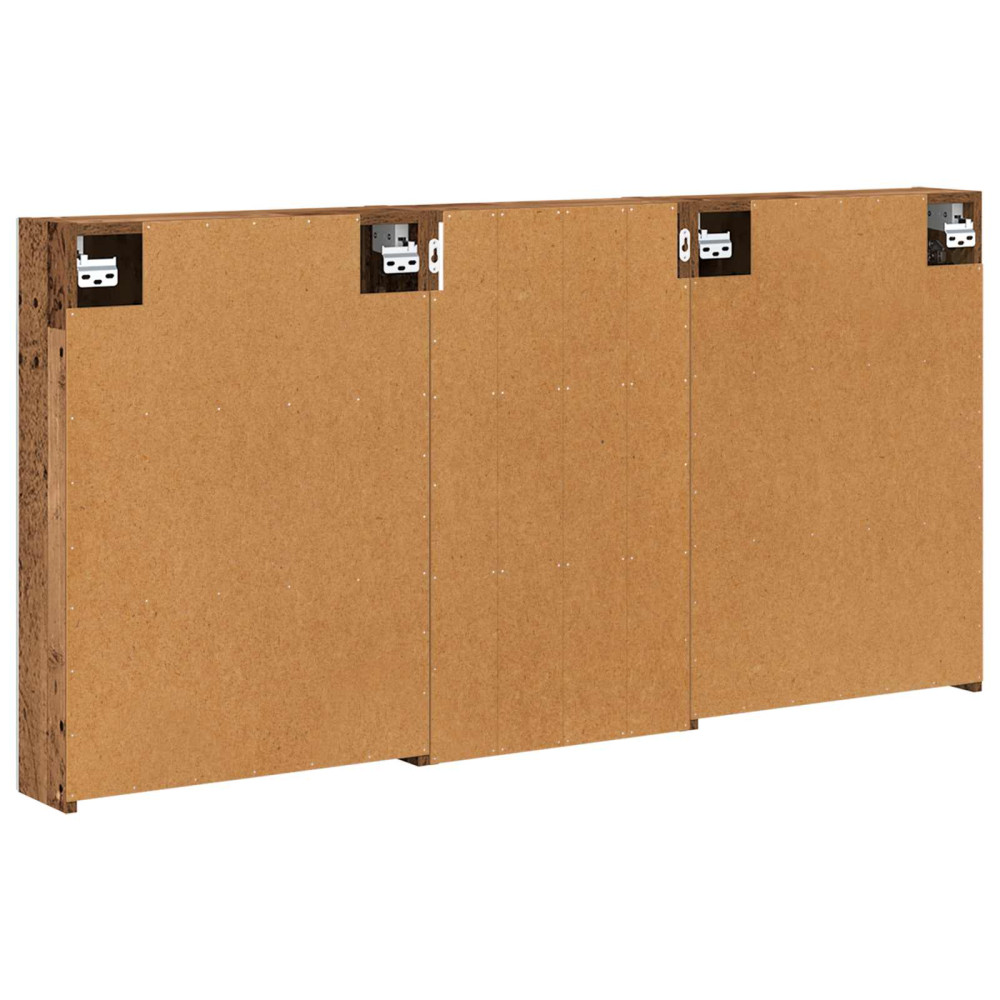 Produktbild för Badrumsskåpsset 3 pcs 140 x 14,5 x 70 cm Konstruerat trä