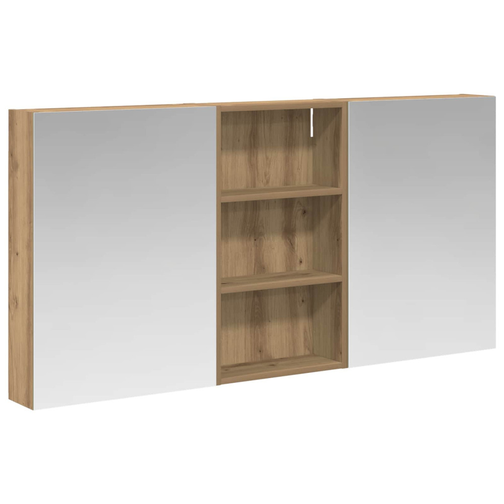 Produktbild för Badrumsskåpsset 3 pcs 140 x 14,5 x 70 cm Konstruerat trä