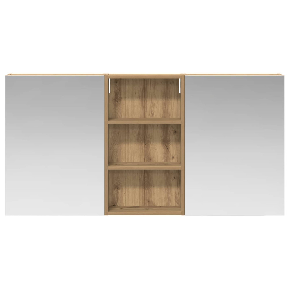 Produktbild för Badrumsskåpsset 3 pcs 140 x 14,5 x 70 cm Konstruerat trä