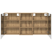 Produktbild för Badrumsskåpsset 3 pcs 140 x 14,5 x 70 cm Konstruerat trä