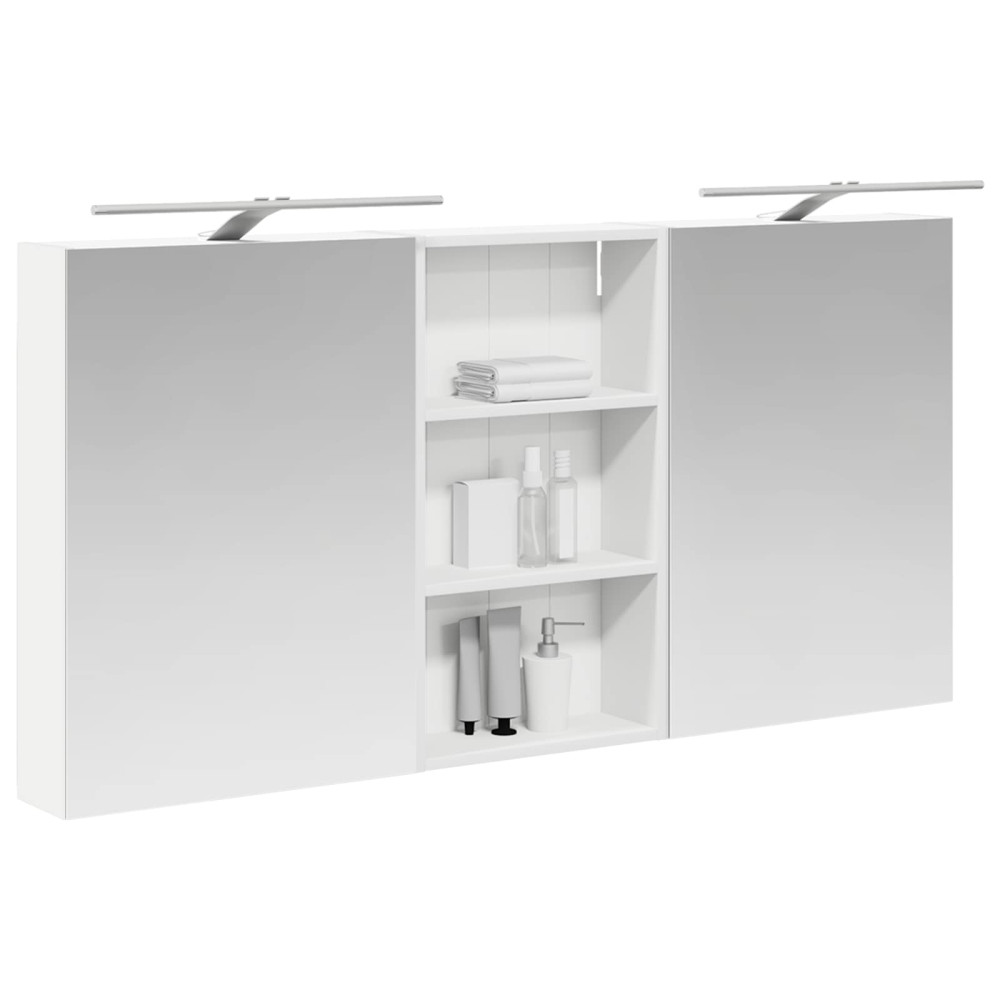 Produktbild för Badrumsskåpsset 3 pcs 140 x 14,5 x 70 cm Konstruerat trä