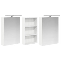 Produktbild för Badrumsskåpsset 3 pcs 140 x 14,5 x 70 cm Konstruerat trä