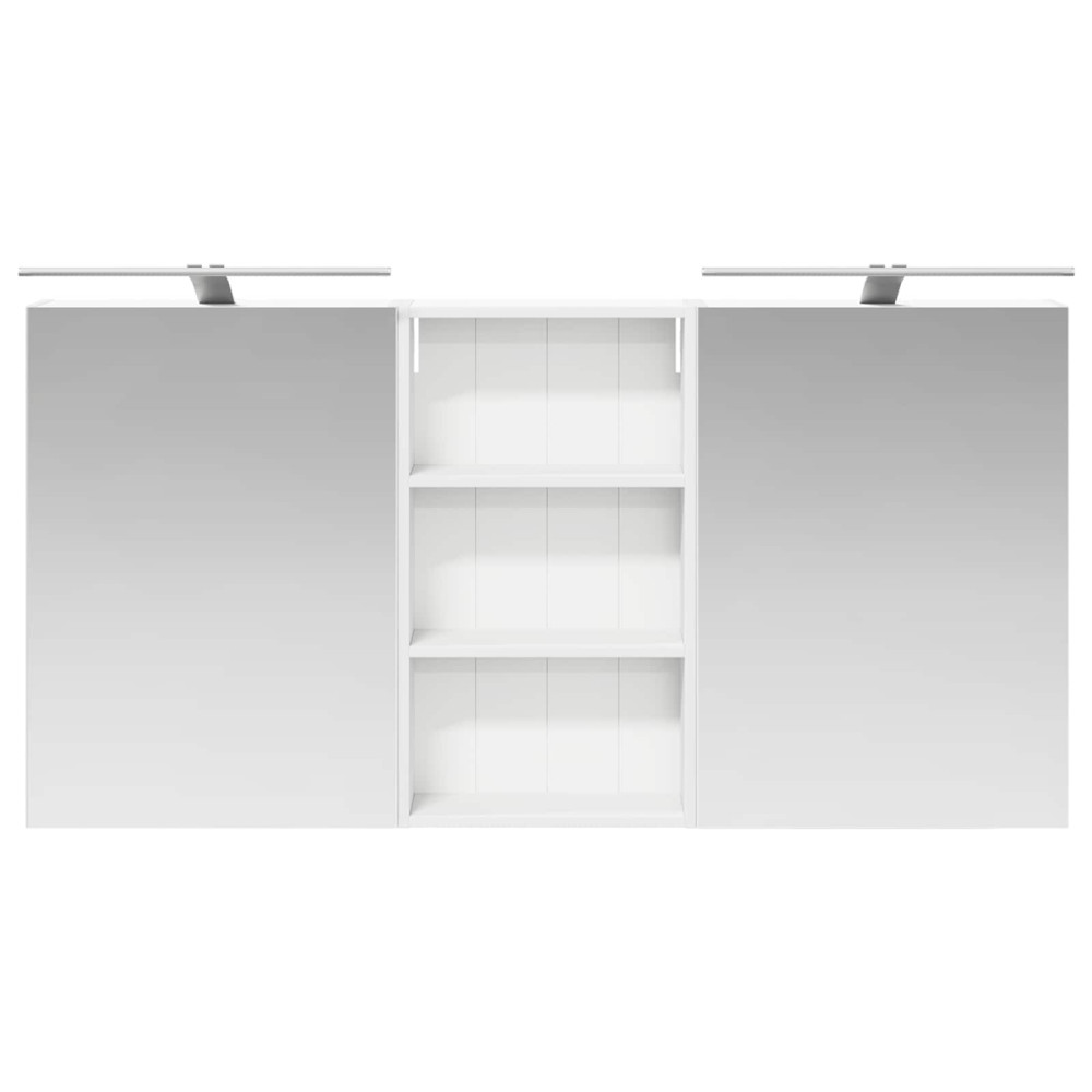 Produktbild för Badrumsskåpsset 3 pcs 140 x 14,5 x 70 cm Konstruerat trä