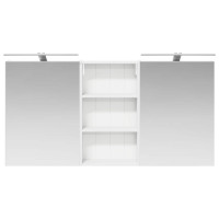 Produktbild för Badrumsskåpsset 3 pcs 140 x 14,5 x 70 cm Konstruerat trä