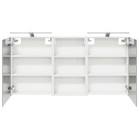 Produktbild för Badrumsskåpsset 3 pcs 140 x 14,5 x 70 cm Konstruerat trä