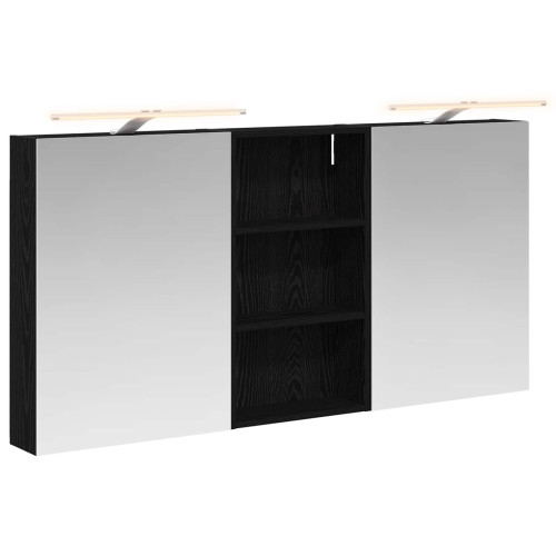 vidaXL Badrumsskåpsset 3 pcs 140 x 14,5 x 70 cm Konstruerat trä