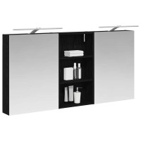 Produktbild för Badrumsskåpsset 3 pcs 140 x 14,5 x 70 cm Konstruerat trä