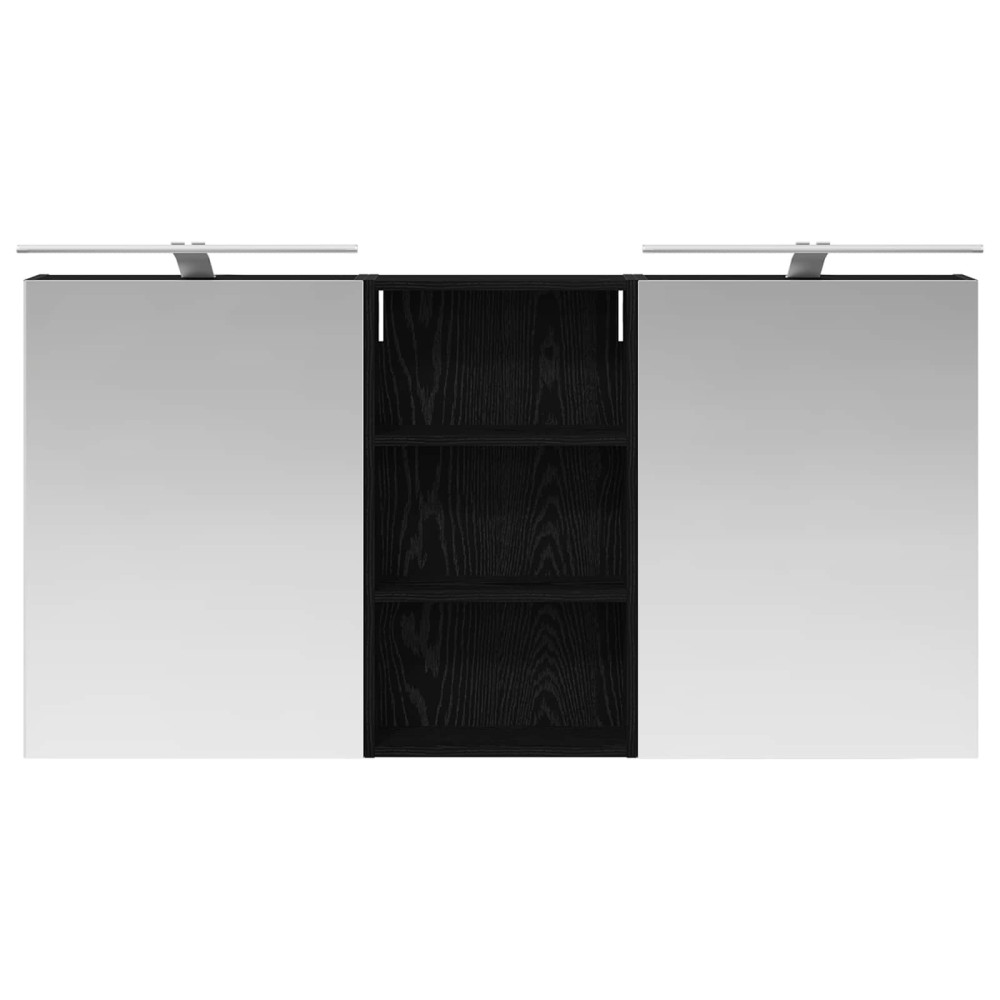 Produktbild för Badrumsskåpsset 3 pcs 140 x 14,5 x 70 cm Konstruerat trä