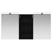 Produktbild för Badrumsskåpsset 3 pcs 140 x 14,5 x 70 cm Konstruerat trä