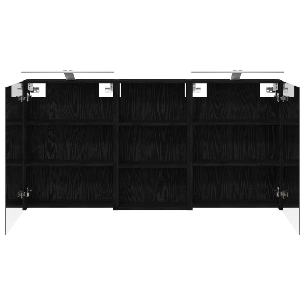 Produktbild för Badrumsskåpsset 3 pcs 140 x 14,5 x 70 cm Konstruerat trä