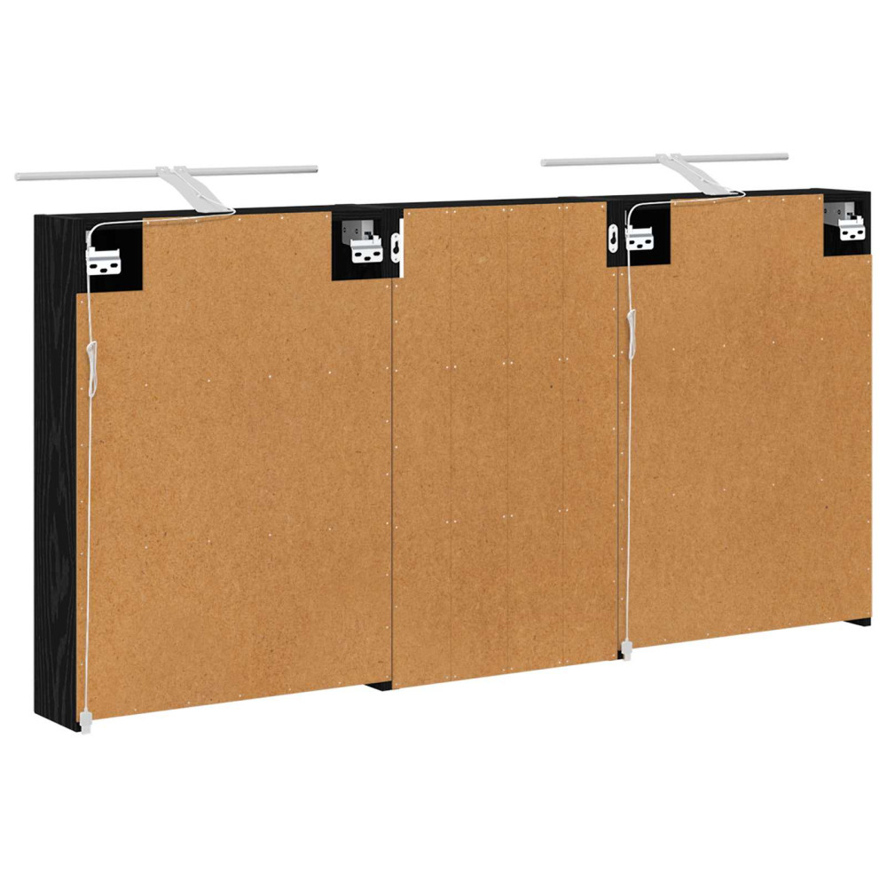Produktbild för Badrumsskåpsset 3 pcs 140 x 14,5 x 70 cm Konstruerat trä