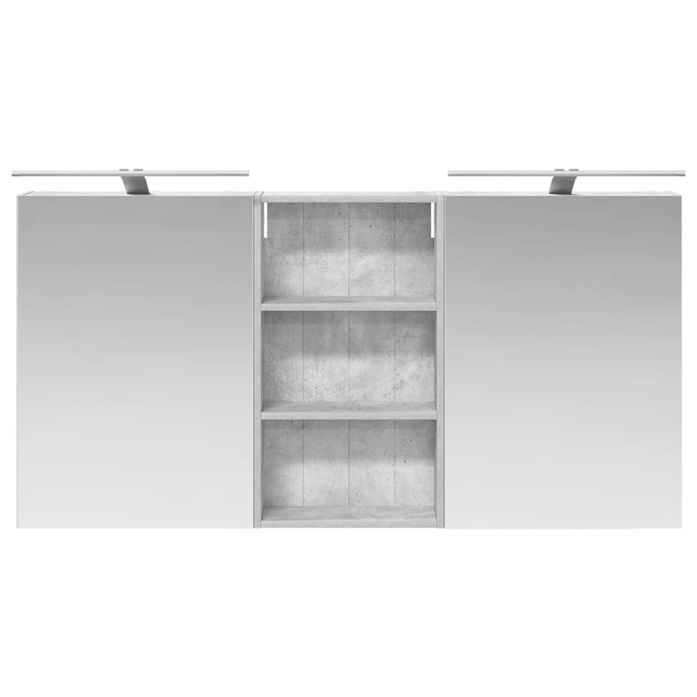 Produktbild för Badrumsskåpsset 3 pcs 140 x 14,5 x 70 cm Konstruerat trä
