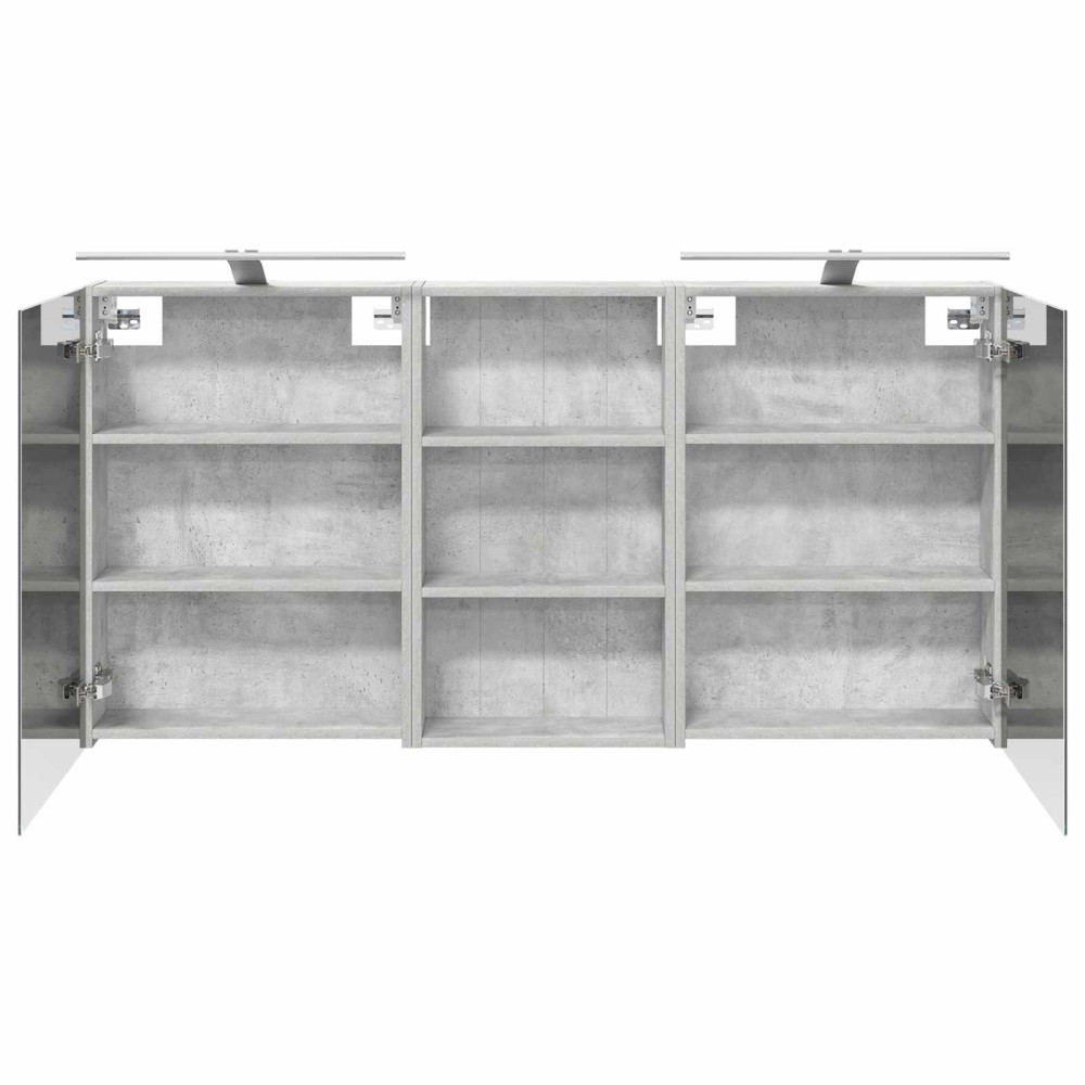 Produktbild för Badrumsskåpsset 3 pcs 140 x 14,5 x 70 cm Konstruerat trä