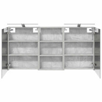 Produktbild för Badrumsskåpsset 3 pcs 140 x 14,5 x 70 cm Konstruerat trä