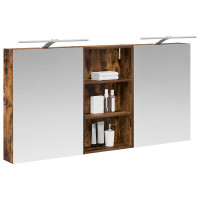 Produktbild för Badrumsskåpsset 3 pcs 140 x 14,5 x 70 cm Konstruerat trä