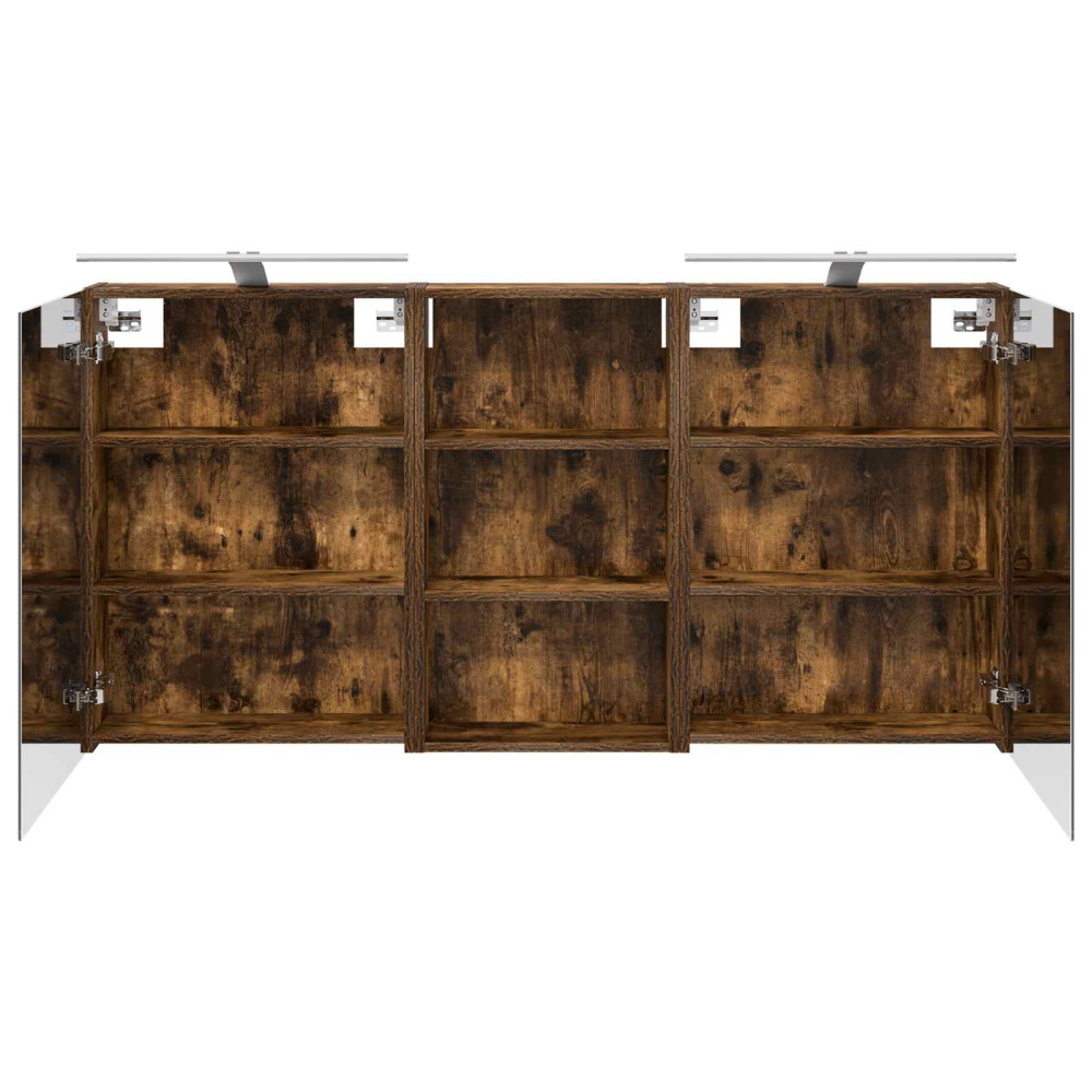Produktbild för Badrumsskåpsset 3 pcs 140 x 14,5 x 70 cm Konstruerat trä