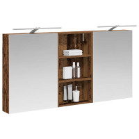 Produktbild för Badrumsskåpsset 3 pcs 140 x 14,5 x 70 cm Konstruerat trä