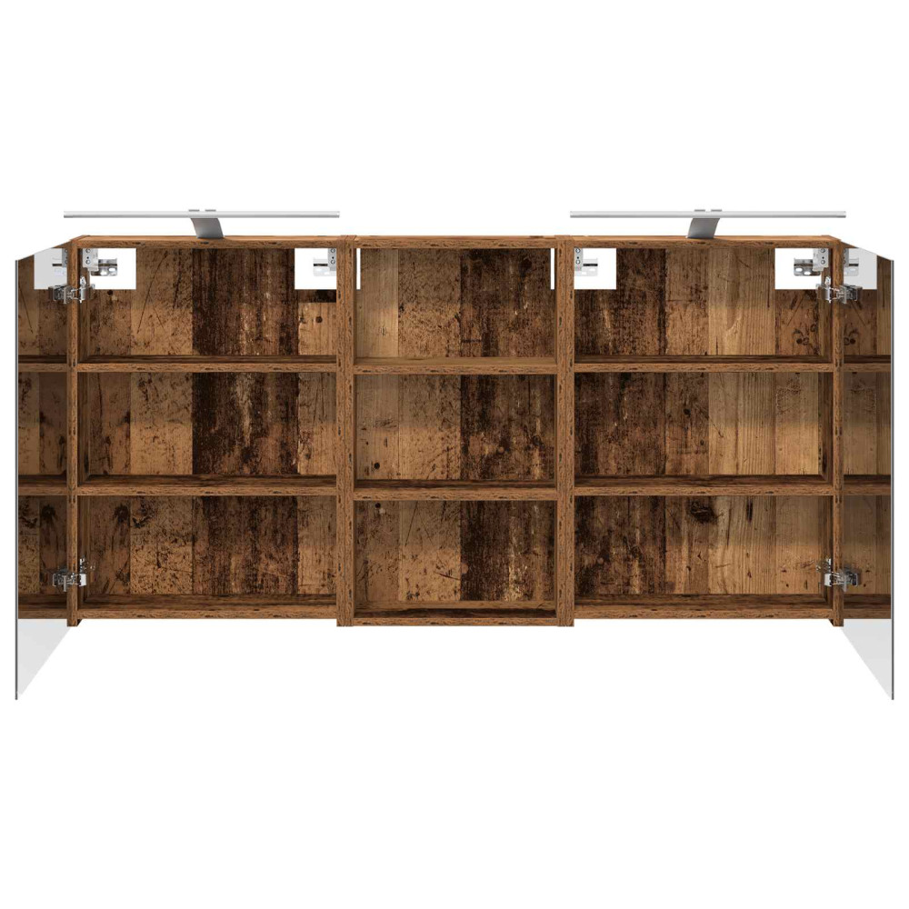 Produktbild för Badrumsskåpsset 3 pcs 140 x 14,5 x 70 cm Konstruerat trä