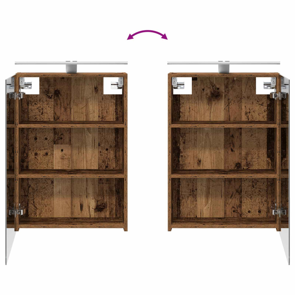 Produktbild för Badrumsskåpsset 3 pcs 140 x 14,5 x 70 cm Konstruerat trä