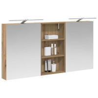Produktbild för Badrumsskåpsset 3 pcs 140 x 14,5 x 70 cm Konstruerat trä